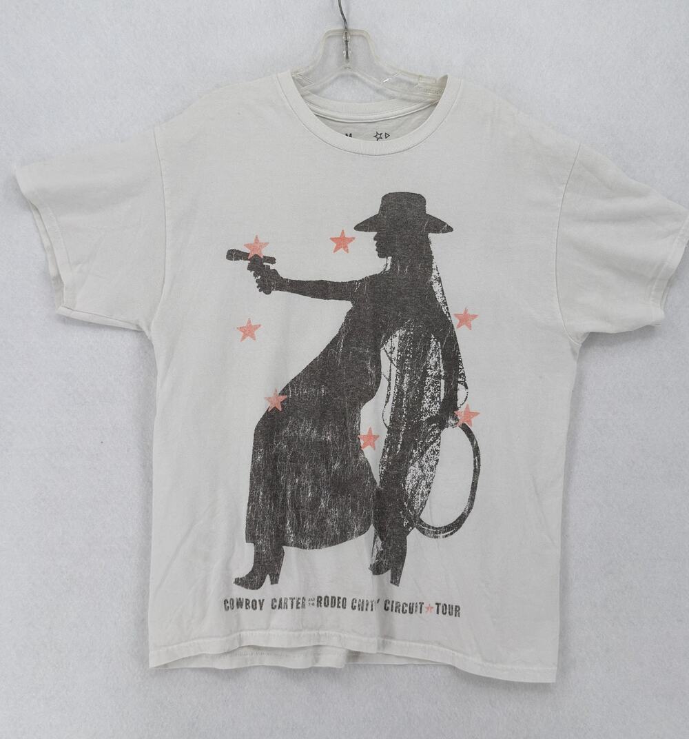 Beyoncé Cowboy Carter Rodeo Chitlin' Circuit Tour 2025 White T Shirt Sz M